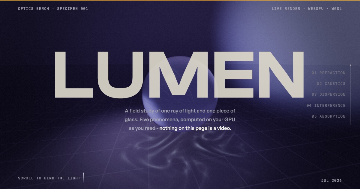 LUMEN & The Browser Is a Material